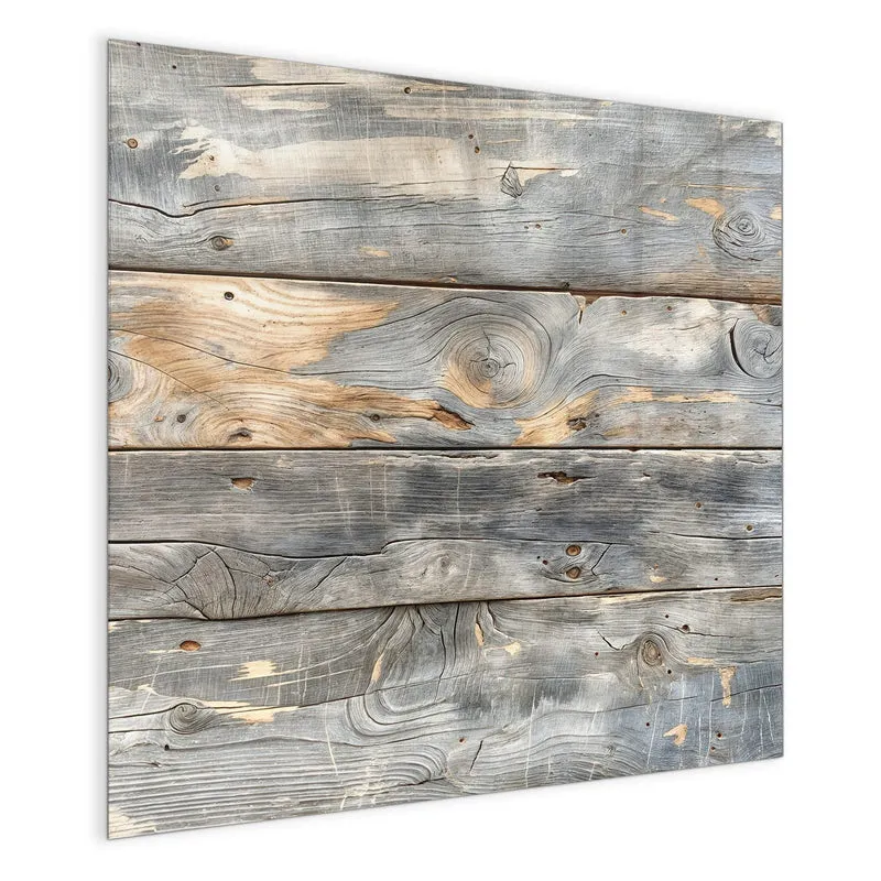 Magnettafel - Graue Holzplanken