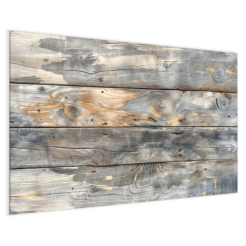 Magnettafel - Graue Holzplanken
