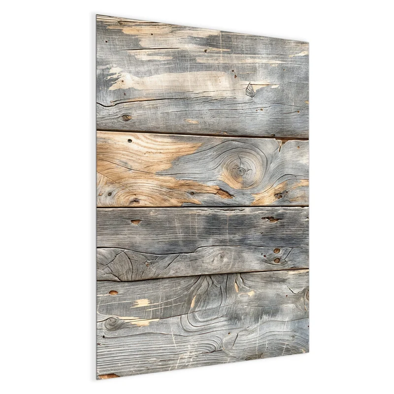 Magnettafel - Graue Holzplanken