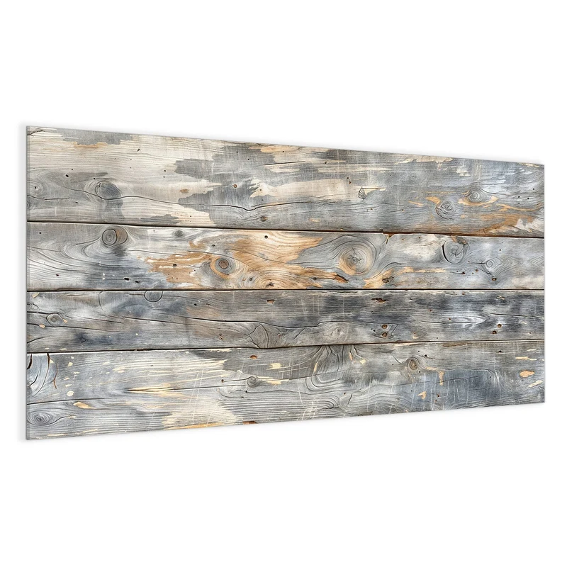 Magnettafel - Graue Holzplanken