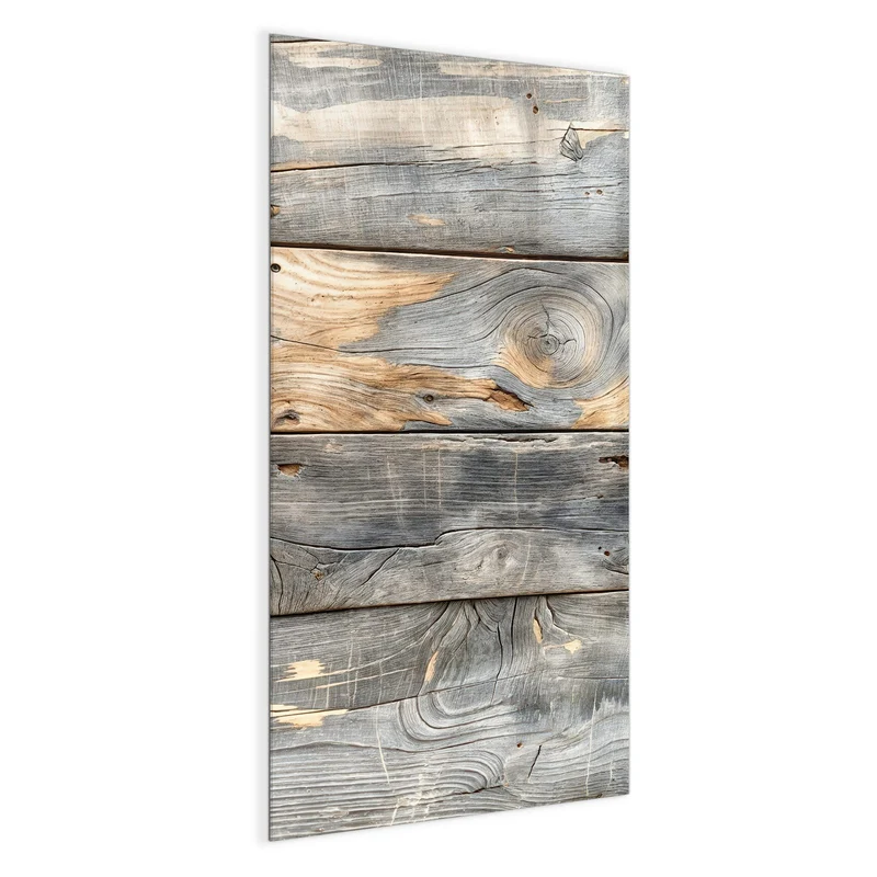 Magnettafel - Graue Holzplanken