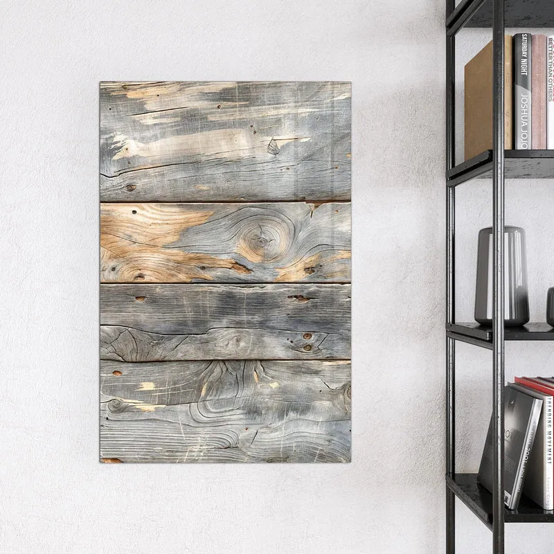 Magnettafel - Graue Holzplanken