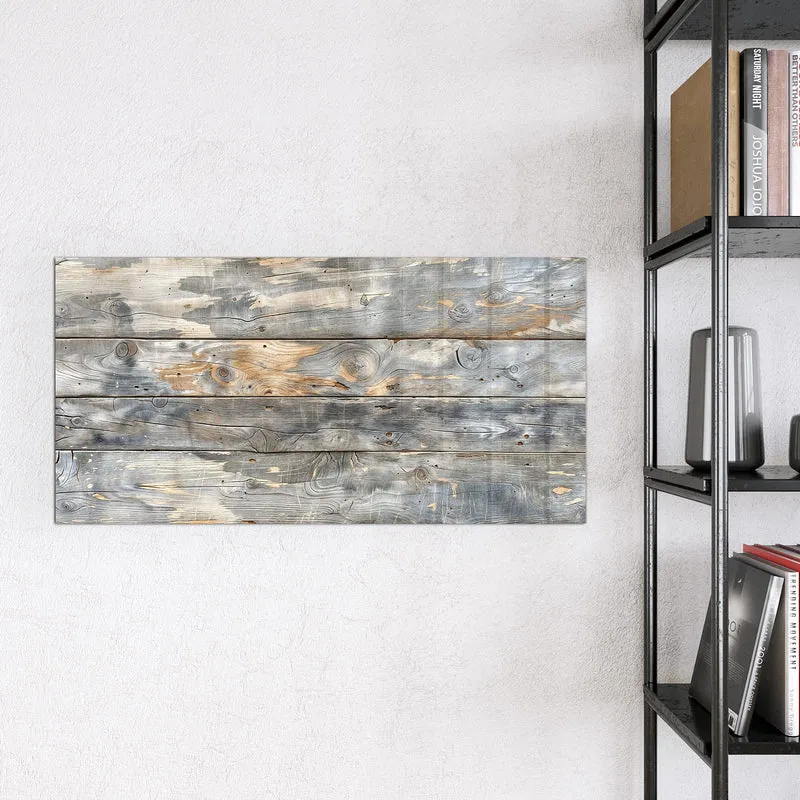 Magnettafel - Graue Holzplanken