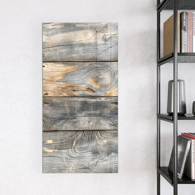 Magnettafel - Graue Holzplanken