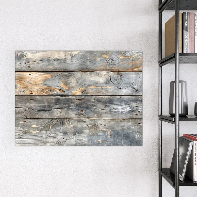 Magnettafel - Graue Holzplanken