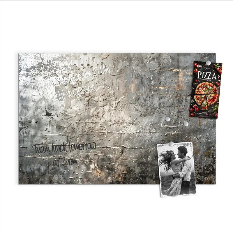 Magnettafel - Gealtertes Metall