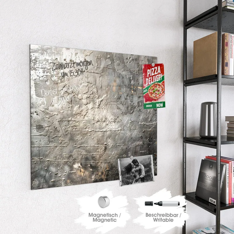 Magnettafel - Gealtertes Metall