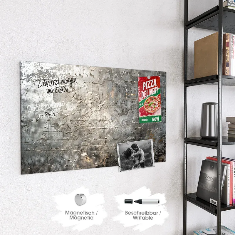 Magnettafel - Gealtertes Metall