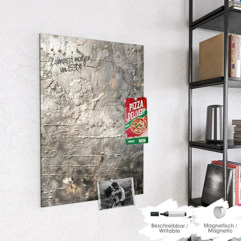 Magnettafel - Gealtertes Metall