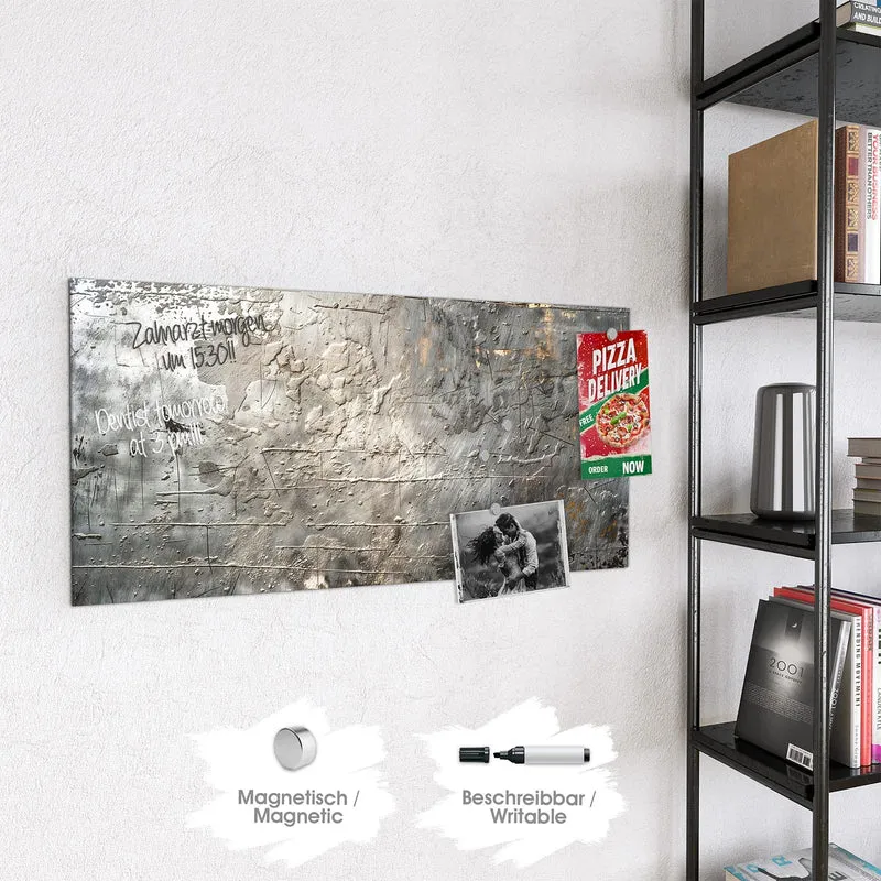 Magnettafel - Gealtertes Metall