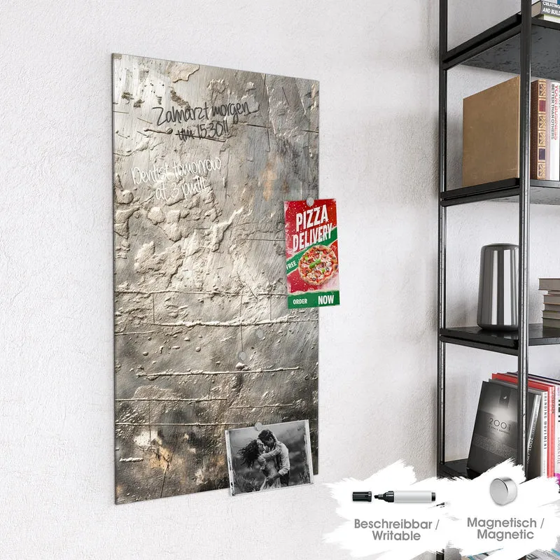 Magnettafel - Gealtertes Metall