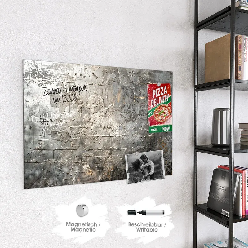 Magnettafel - Gealtertes Metall