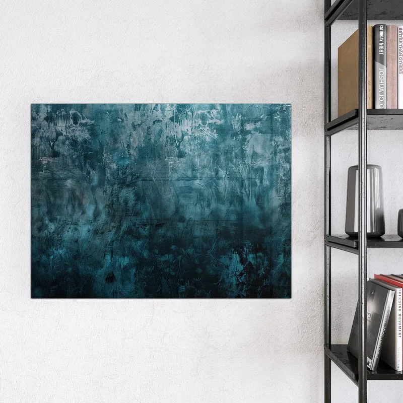 Magnettafel - Petrolblaue Wand