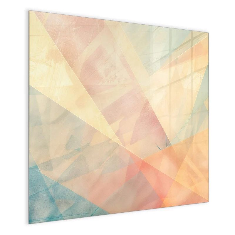 Magnettafel - Geometrie in Pastell