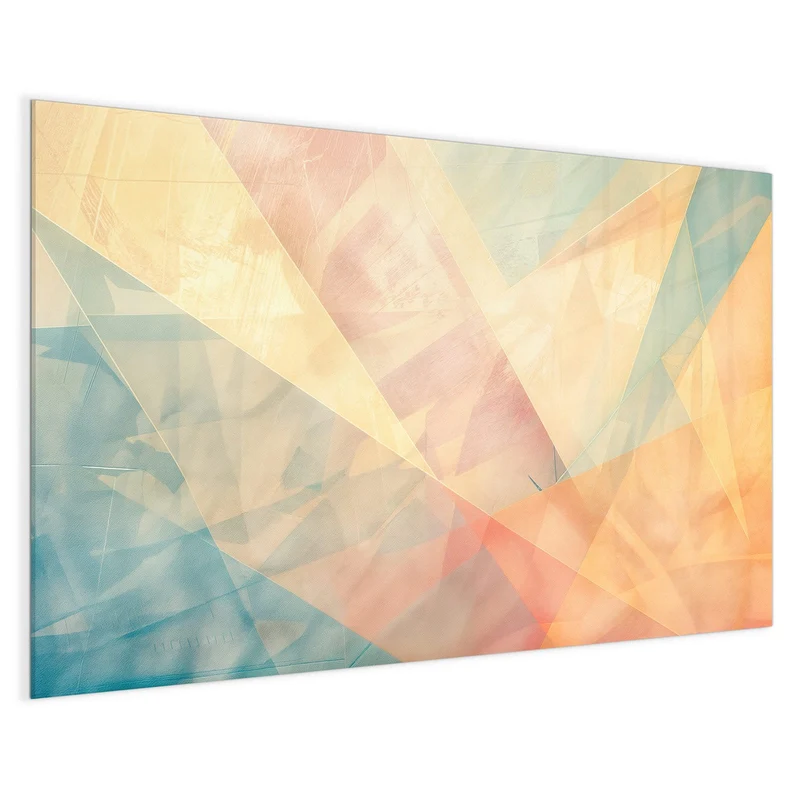 Magnettafel - Geometrie in Pastell
