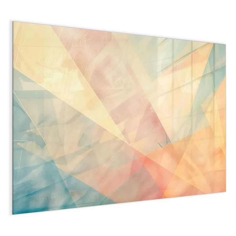 Magnettafel - Geometrie in Pastell