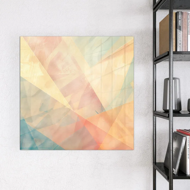 Magnettafel - Geometrie in Pastell