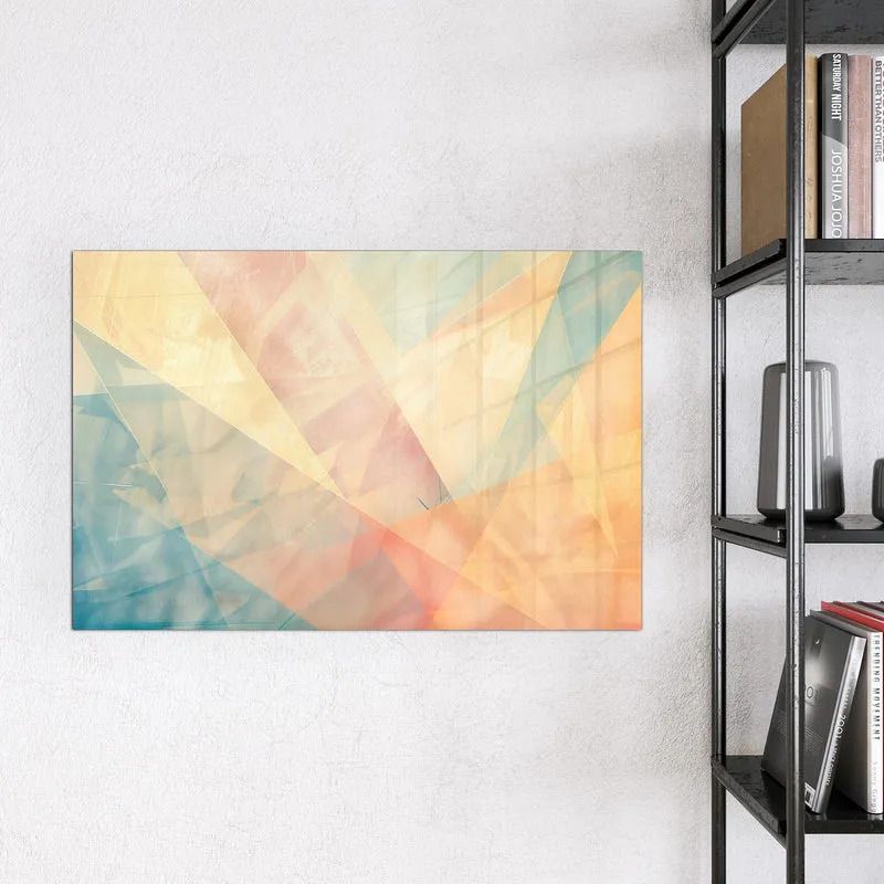 Magnettafel - Geometrie in Pastell