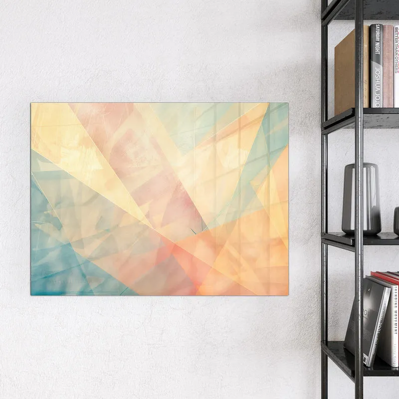 Magnettafel - Geometrie in Pastell