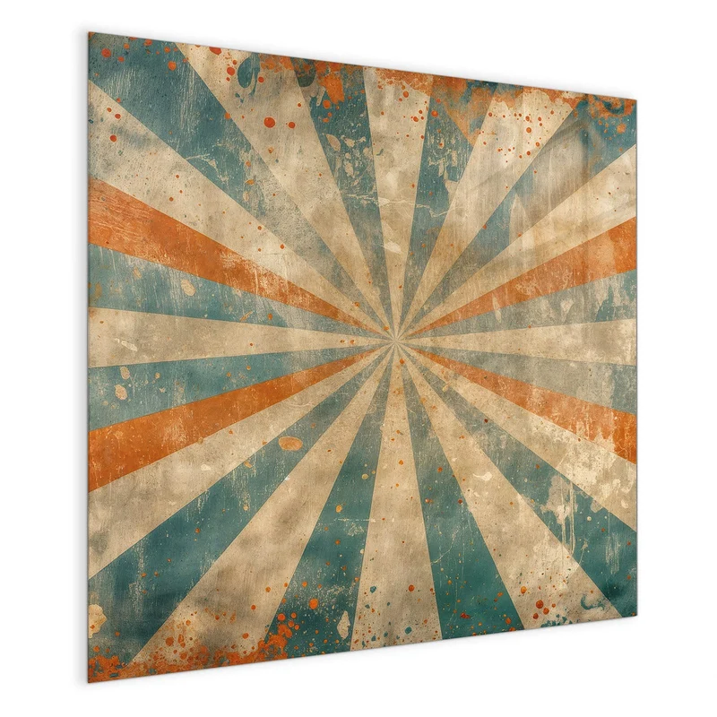 Magnettafel - Strahlenkranz in Orange