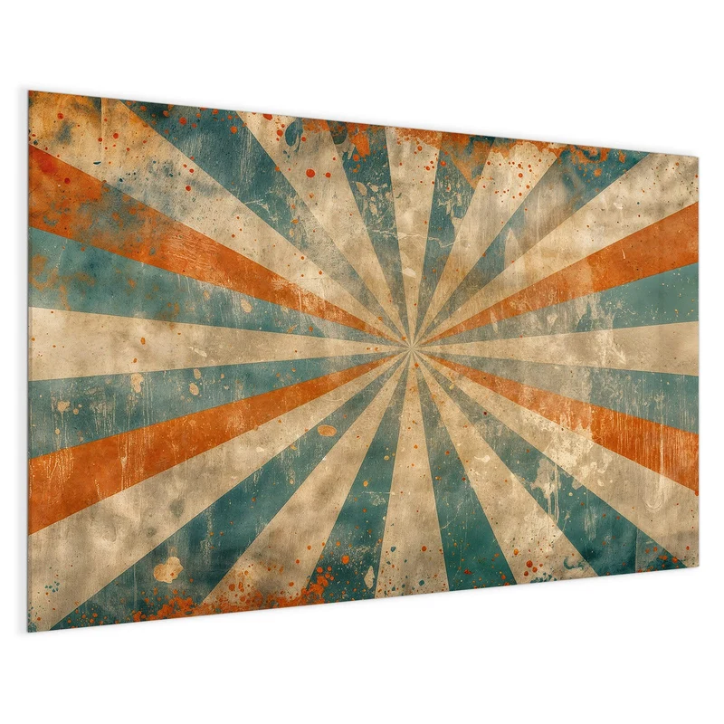 Magnettafel - Strahlenkranz in Orange