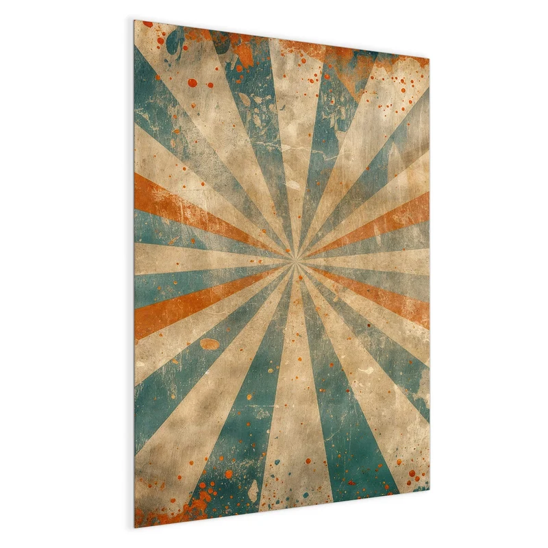 Magnettafel - Strahlenkranz in Orange
