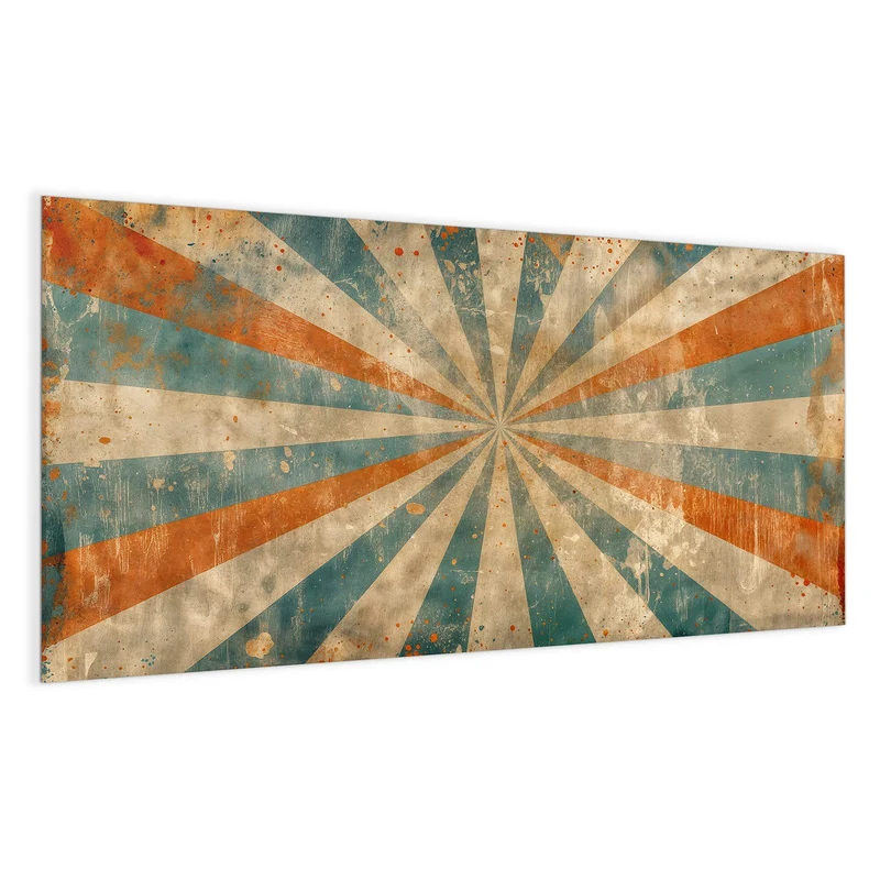 Magnettafel - Strahlenkranz in Orange