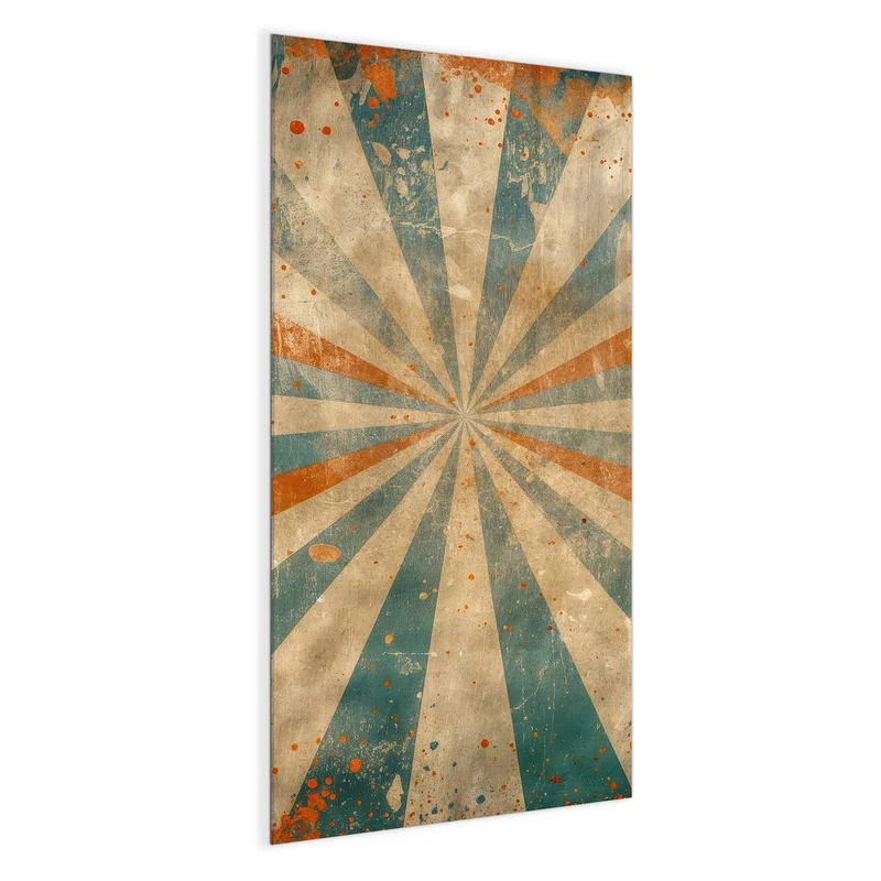 Magnettafel - Strahlenkranz in Orange