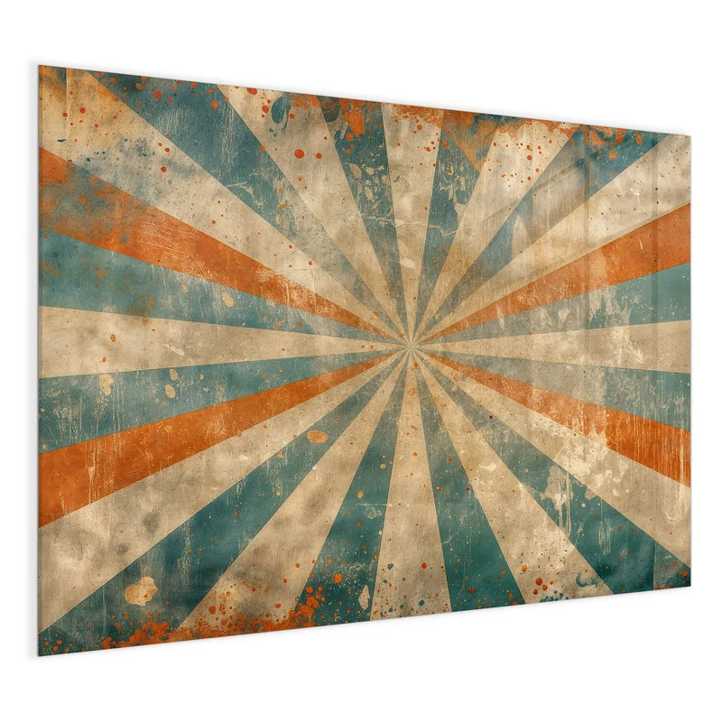 Magnettafel - Strahlenkranz in Orange
