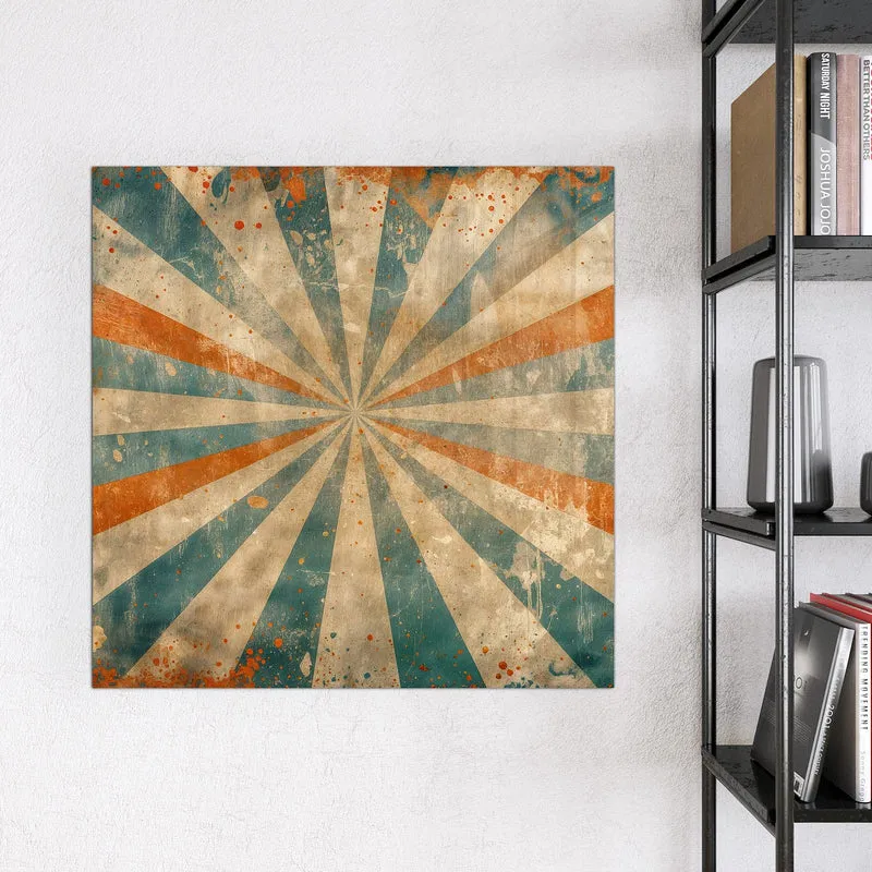 Magnettafel - Strahlenkranz in Orange