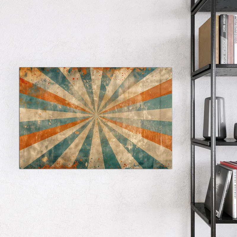 Magnettafel - Strahlenkranz in Orange