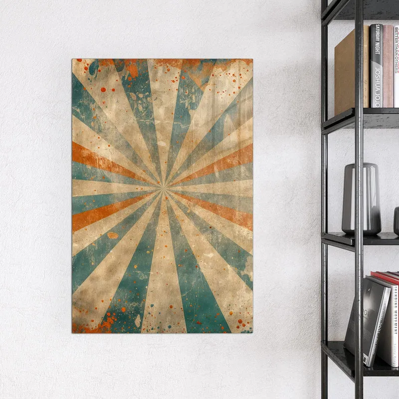 Magnettafel - Strahlenkranz in Orange