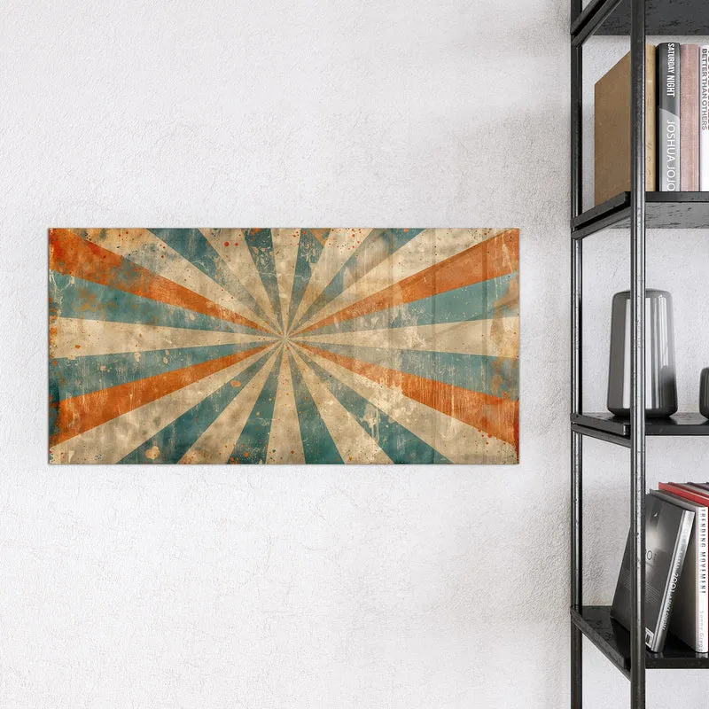 Magnettafel - Strahlenkranz in Orange