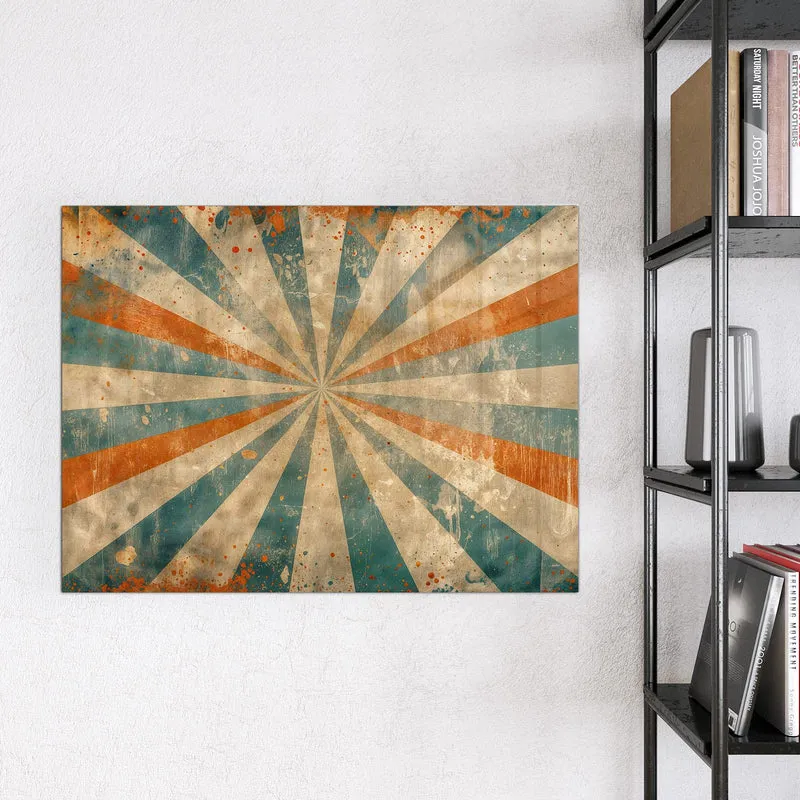 Magnettafel - Strahlenkranz in Orange