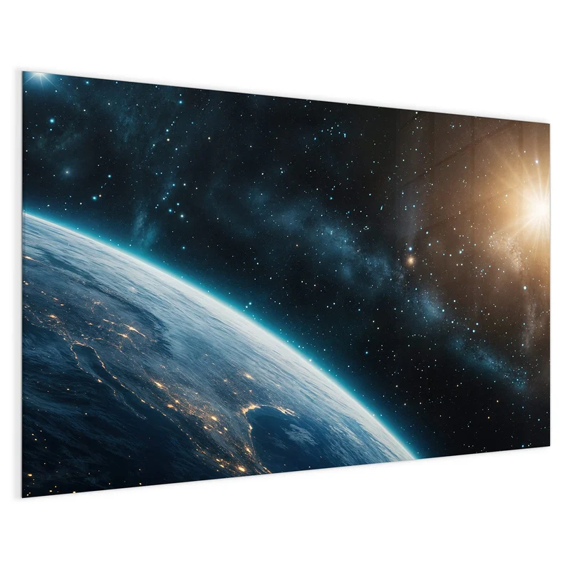 Magnettafel - Erdrand im Sternenlicht