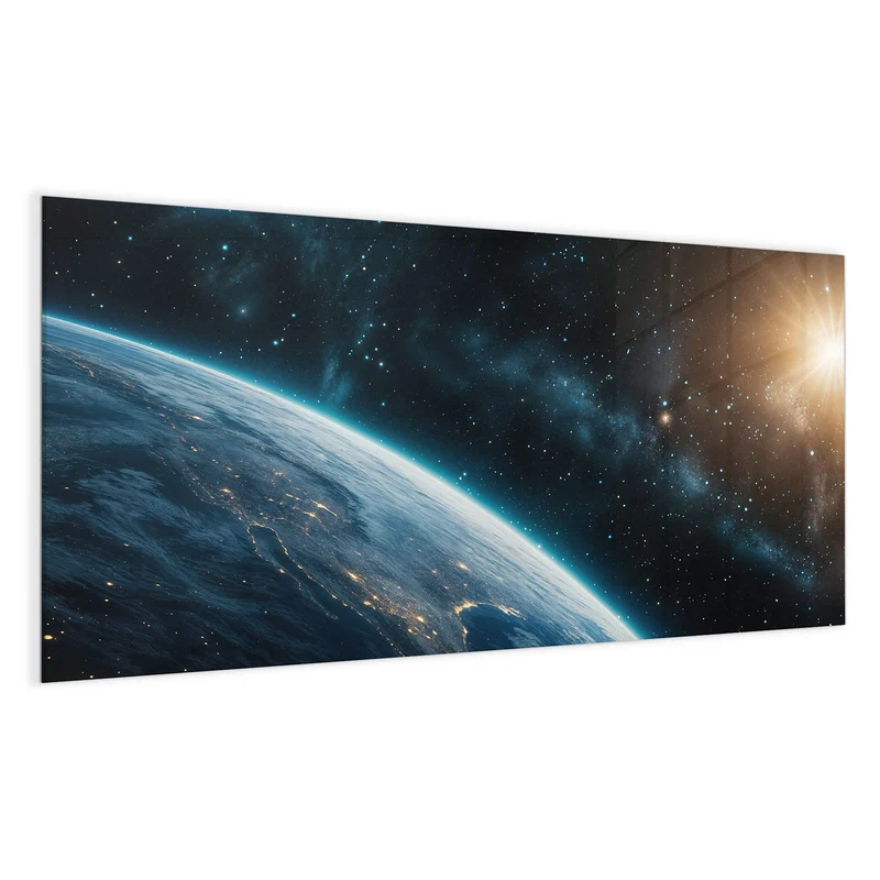 Magnettafel - Erdrand im Sternenlicht