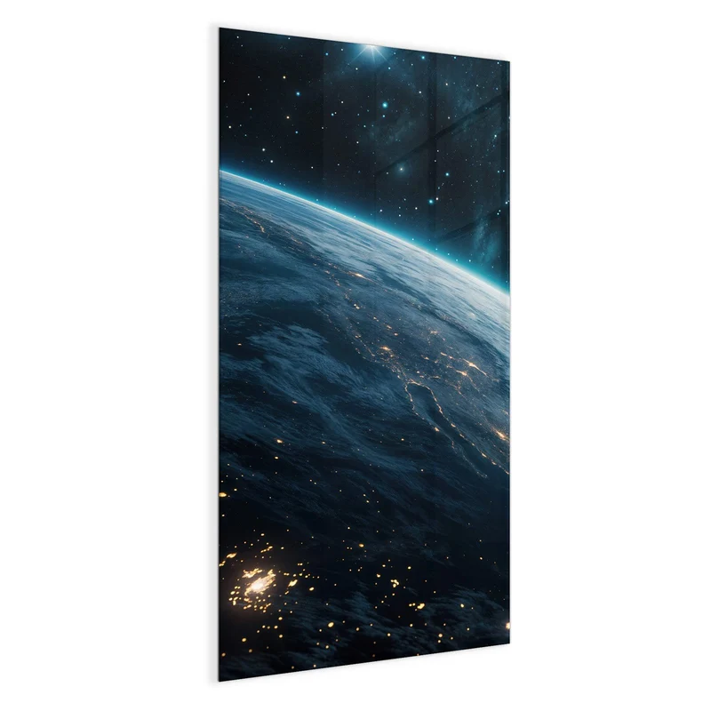 Magnettafel - Erdrand im Sternenlicht