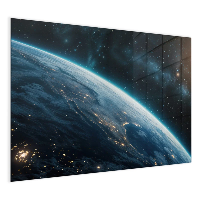Magnettafel - Erdrand im Sternenlicht