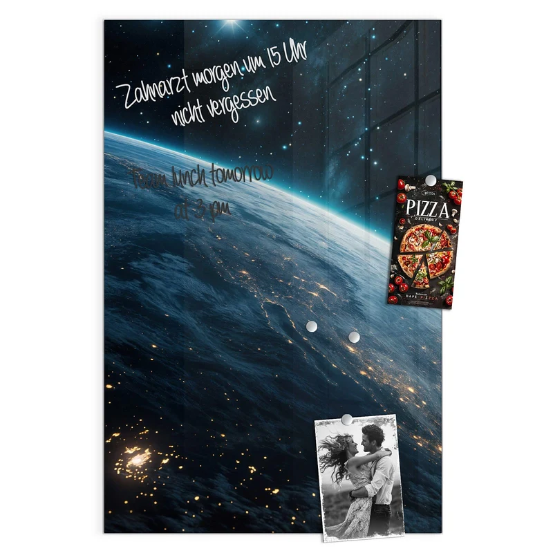 Magnettafel - Erdrand im Sternenlicht