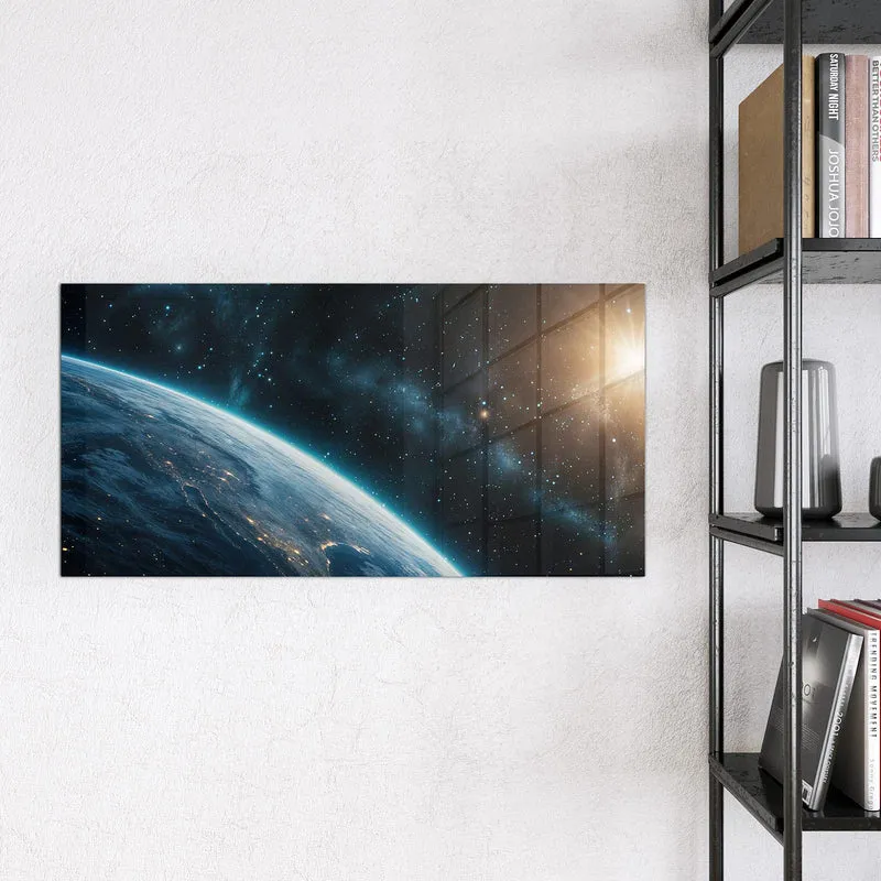 Magnettafel - Erdrand im Sternenlicht