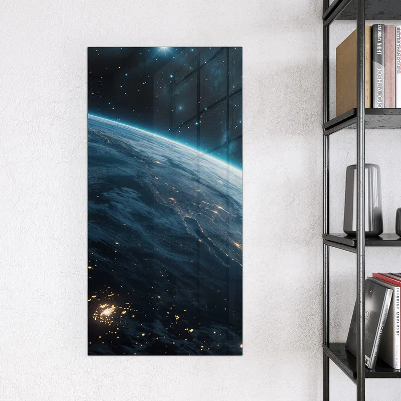 Magnettafel - Erdrand im Sternenlicht