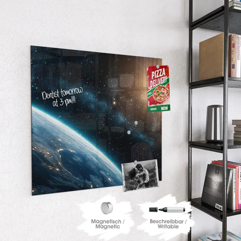 Magnettafel - Erdrand im Sternenlicht