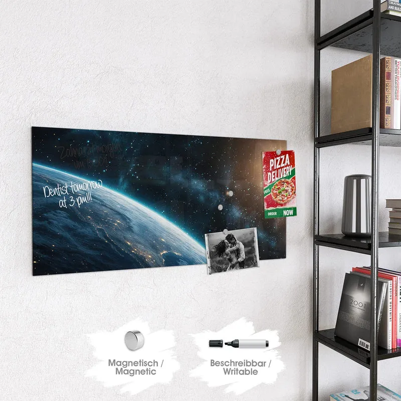 Magnettafel - Erdrand im Sternenlicht