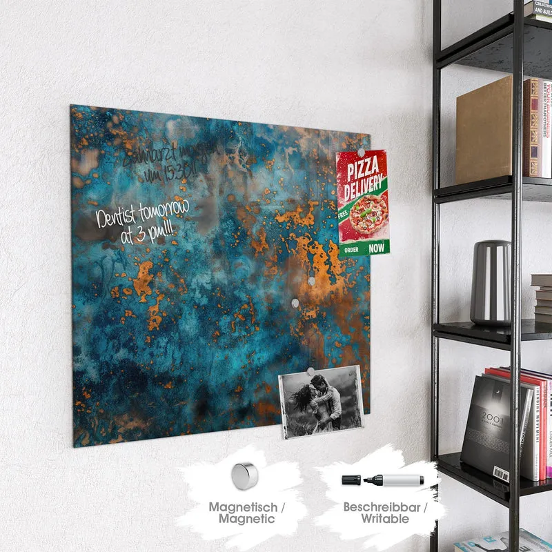 Magnettafel - Kupferpatina