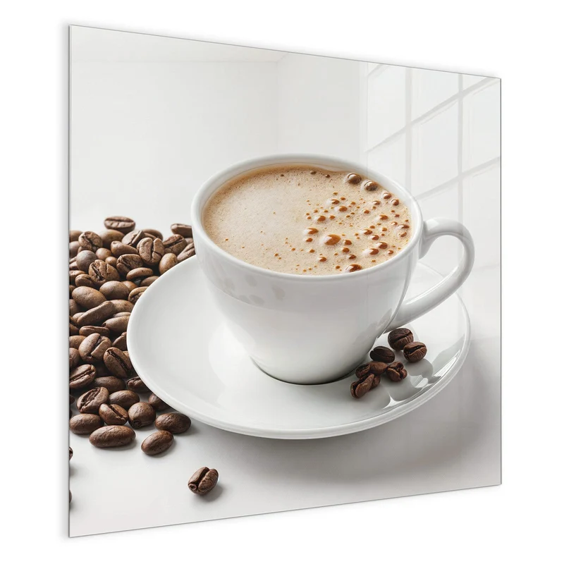 Magnettafel - Kaffee mit Milchschaum