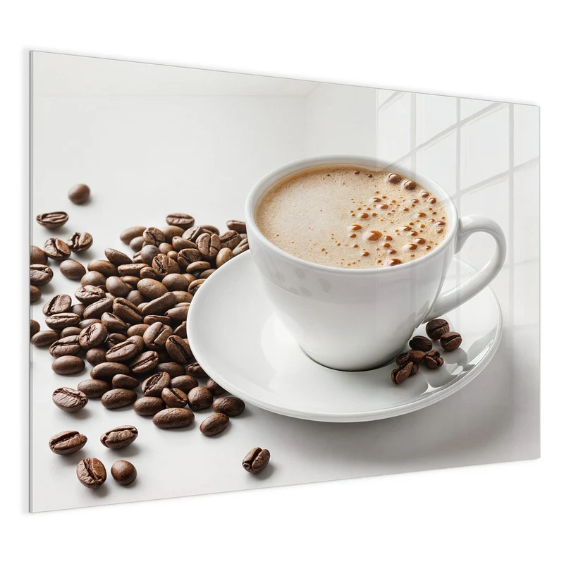 Magnettafel - Kaffee mit Milchschaum