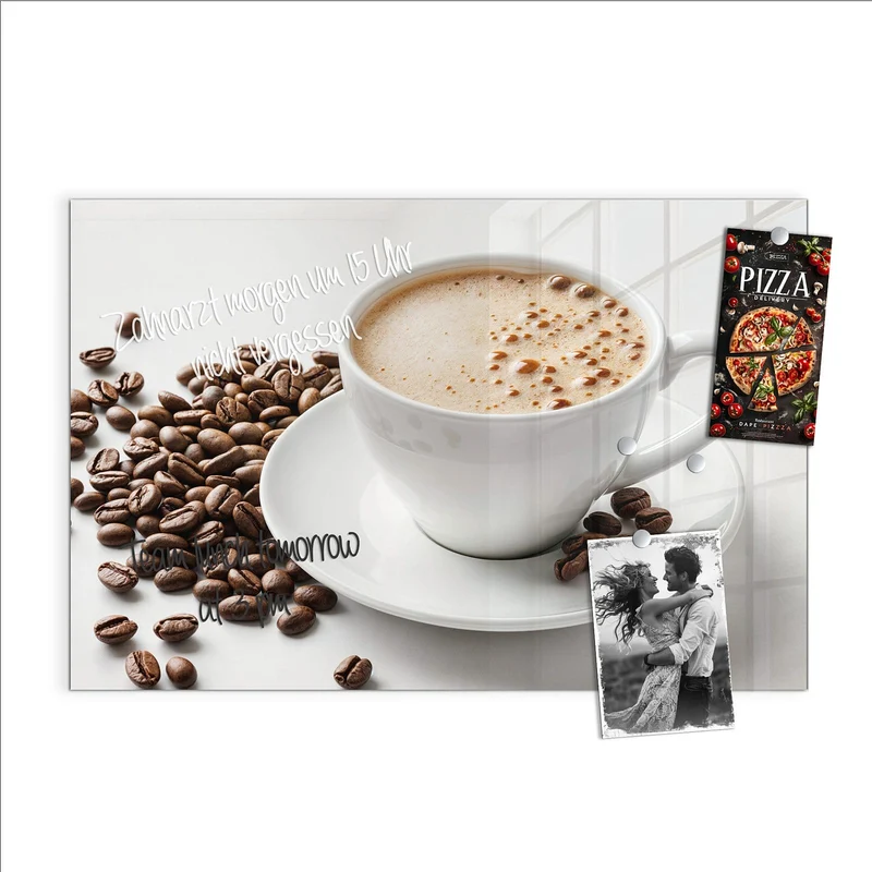 Magnettafel - Kaffee mit Milchschaum