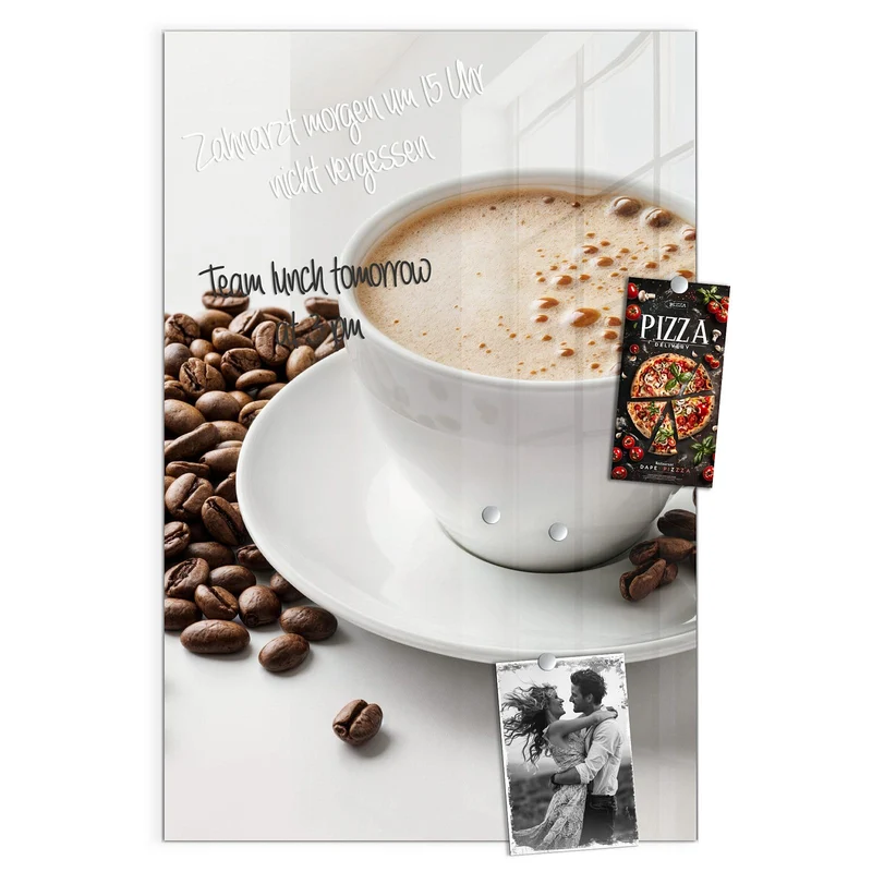 Magnettafel - Kaffee mit Milchschaum