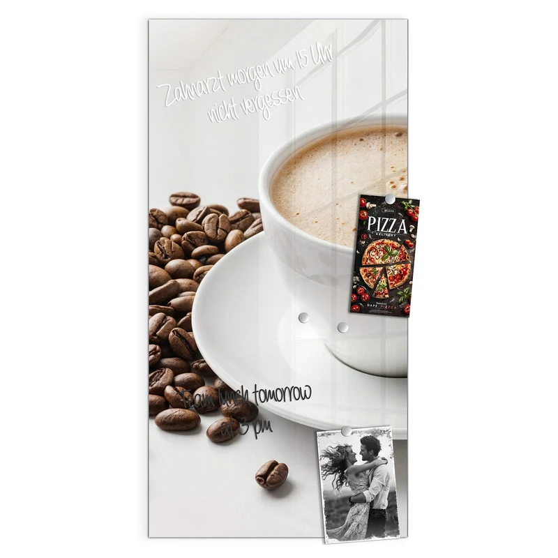 Magnettafel - Kaffee mit Milchschaum