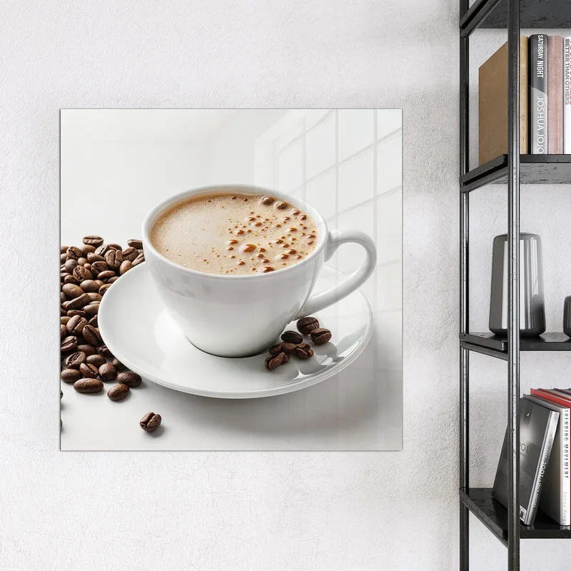 Magnettafel - Kaffee mit Milchschaum